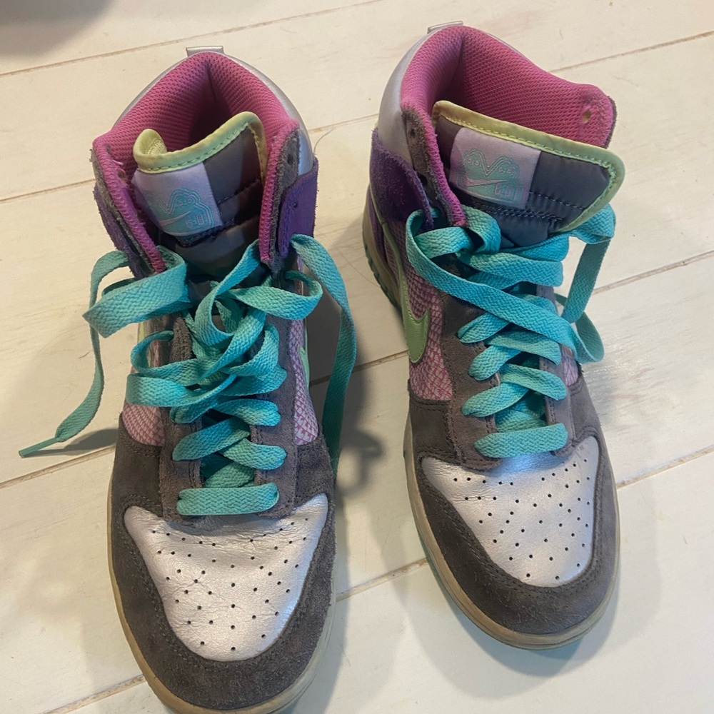 Nike Dunk High 6.0 Hi Top Athletic Shoes Multi Color